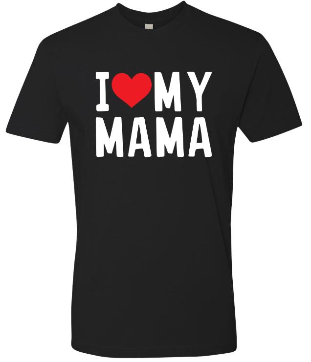 Youth I Love MyMama Black T shirt